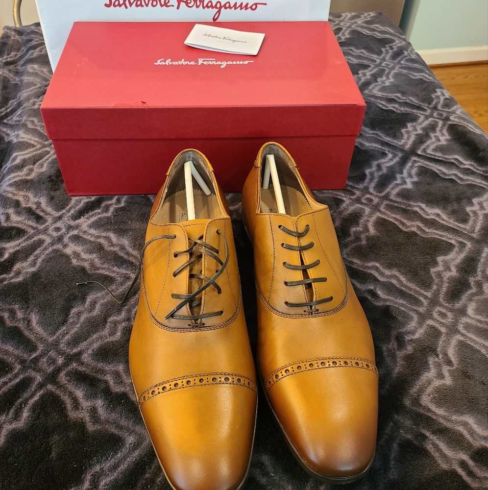 Mens Ferragamo Boston oxfords